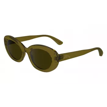 Longchamp LO756S moteriški kvadratiniai akiniai nuo saulės, Havana rėmelis, rudi gradientiniai lęšiai, 50/21/140 mm LO756S5021200
