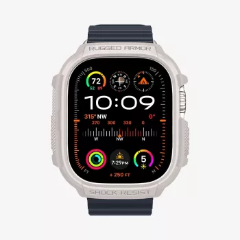 Spigen Rugged Armor dėklas Apple Watch Ultra 1/2/3 (49mm) – Dune Beige