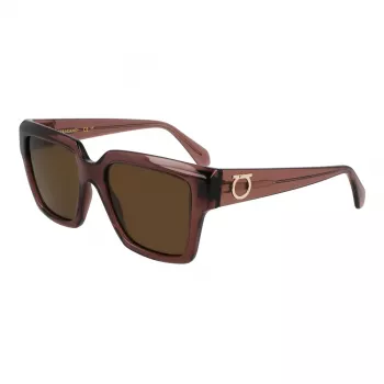 Ferragamo SF2014S-511 moteriški kvadratiniai akiniai nuo saulės, Havana rėmelis, gradientiniai rudi lęšiai, 54 mm