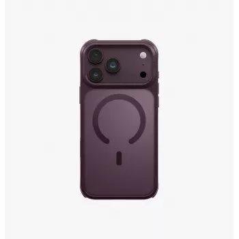 UNIQ Veren Magclick įkrovimo dėklas iPhone 18 Pro Max / 17 Pro Max - Burgundy
