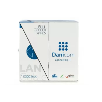 DSIT DANICOM CAT5E UTP 305m PVC (Fca) kabelis ritėje DC-UTP5E-305-FCA