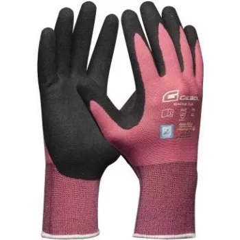 GEBOL Master Flex Lady darbo pirštinės, 8 dydis, juodos/rožinės, 709944