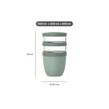 MEPAL Thermo Lunchpot Ellipse termo maisto indukas Nordic Sage 700 ml 107658094700