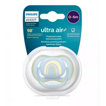 Philips Avent Ultra Air Deco žindukas Rainbow 0-6M berniukams, 1 vnt.