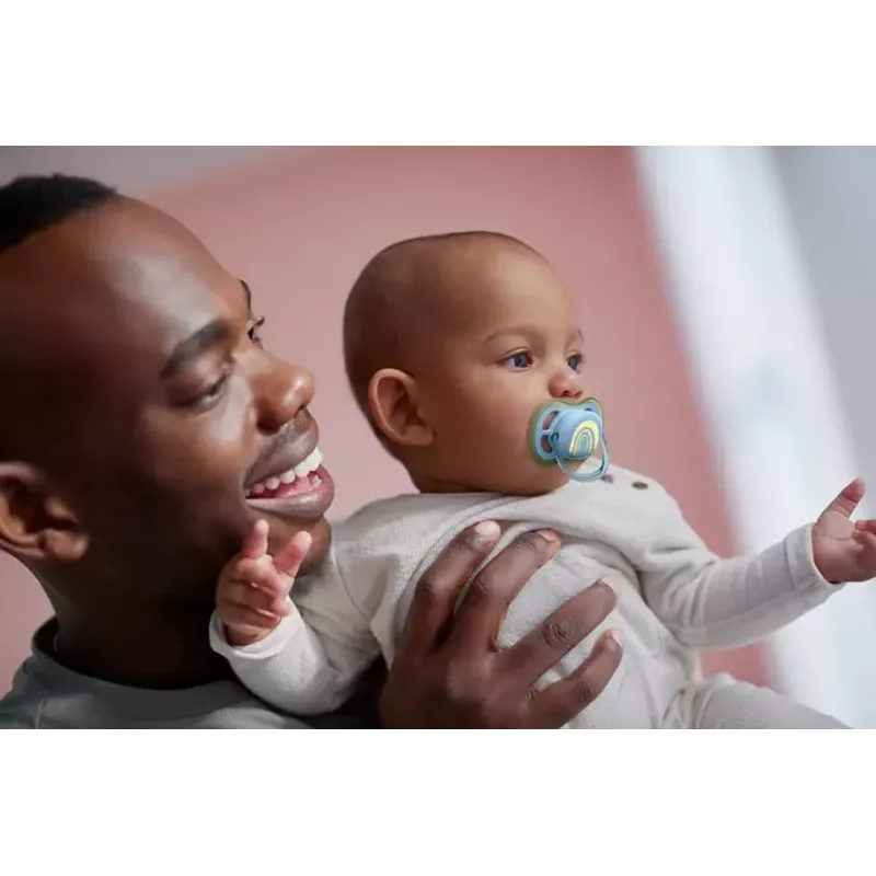 Philips Avent Ultra Air Deco žindukas Rainbow 0-6M berniukams, 1 vnt.