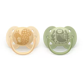 Philips Avent Ultra Soft DECO žindukas 6-18 mėnesių, 2 vnt., pilkas