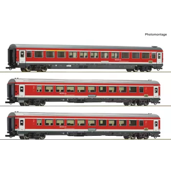 Roco 6200096 H0 3 vagonų rinkinys Munich-Nuremberg Express, DB AG