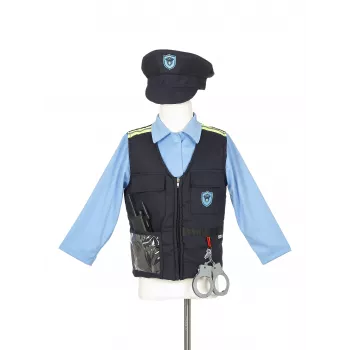 Souza! policininko kostiumas su kepure ir aksesuarais, 4-7 metų