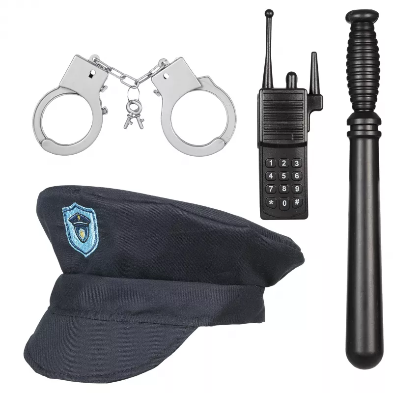 Souza! policininko kostiumas su kepure ir aksesuarais, 4-7 metų