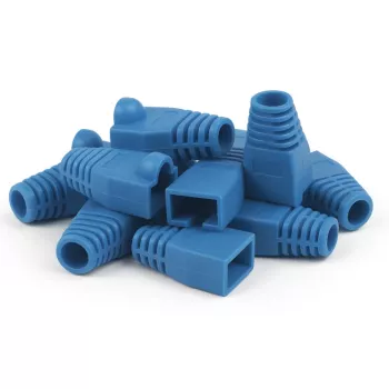 DSIT DANICOM RJ45 kabelio apsauginis gaubtelis mėlynas didelis - 10 vnt. DC-RJ45-BOOT-L-BLUE-10PCE