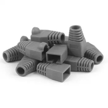 DSIT DANICOM RJ45 kabelio apsauga pilka didelė - 10 vienetų DC-RJ45-BOOT-L-GREY-10PCE