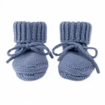 Lodger Slipper Merino Wool kūdikių šlepetės, Storm, 0-6 mėn.