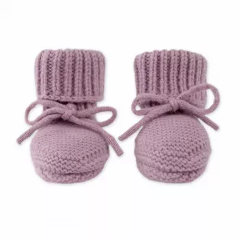 Lodger Slipper merino vilnos kūdikių šlepetės, rausvos, 0-6 mėn.