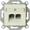 HEINRICH KOPP Cat.6a ekranuotas RJ45 tinklo lizdo įdėklas, aliuminis, 1 prievadas, LSA 920100004
