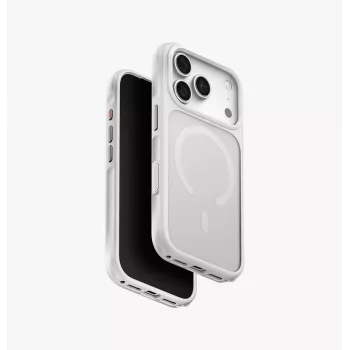 UNIQ Veren MagClick įkrovimo dėklas iPhone 18 Pro / 17 Pro - Chalk Frost