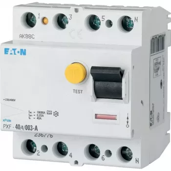 EATON PXF-63/4/03-S/B liekamosios srovės automatinis jungiklis, 63A, 4 polių, 300mA, B tipo selektyvusis 300304