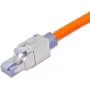 Wirewin WKS FK RJ45 KAT6A lauko sąlygomis montuojamas RJ45 kištukas, Cat6A, ekranuotas, be įrankių, cinko lydinio korpusas, auksuoti kontaktai, 22-24 AWG, 6-9 mm kabeliui