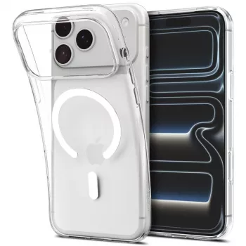 SPIGEN Liquid Crystal MagSafe iPhone 17 Pro Max / 18 Pro Max dėklas Clear/White