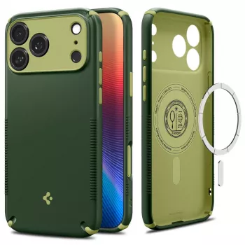 Spigen Nano Pop Hybrid Mag MagSafe dėklas iPhone 17 Pro / 18 Pro - žalias