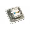 Wirewin DD-TRIO-C6 UP2 WS CAT6 ekranuotas įleidžiamas duomenų lizdas, 2 prievadai, LSA, grynai balta RAL 9010