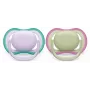 Philips Avent Ultra Air čiulptukas 0-6 mėn., 2 vnt., mergaitėms, rožinės/ violetinės spalvos, SCF085/24