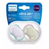 Philips Avent Ultra Air čiulptukas 0-6 mėn., 2 vnt., mergaitėms, rožinės/ violetinės spalvos, SCF085/24