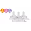 Philips Avent Natural Response silikoniniai čiulptukai buteliukams (3 vnt., 3 srautas, nuo 1 mėn.)