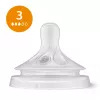Philips Avent Natural Response silikoniniai čiulptukai buteliukams (3 vnt., 3 srautas, nuo 1 mėn.)