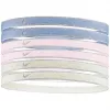 Nike Swoosh Sport plaukų raiščiai, 6 vnt. rinkinys, metališkai purpurinis, rožinis, geltonas N1002008511OS