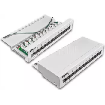 Wirewin 12 prievadų CAT6 stalinis pachpanelis, ekranuotas, LSA+ prijungimas (DVP-TRIO-K6 12)
