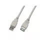 Wirewin USB 2.0 prailginimo kabelis A male į A female 5m pilkas USB A-A MF 5.0 GR