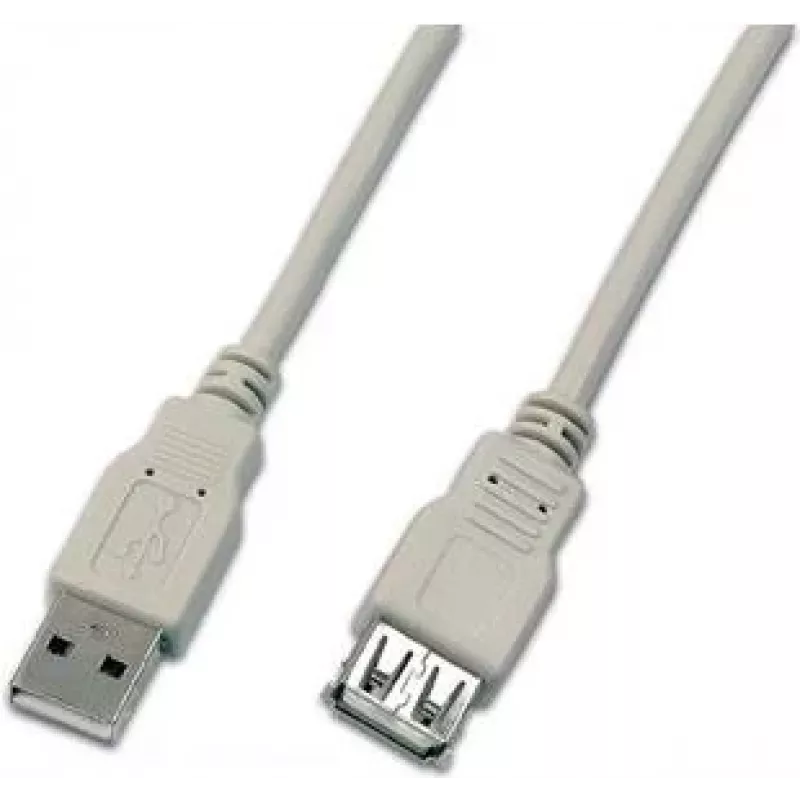 Wirewin USB 2.0 prailginimo kabelis A male į A female 5m pilkas USB A-A MF 5.0 GR