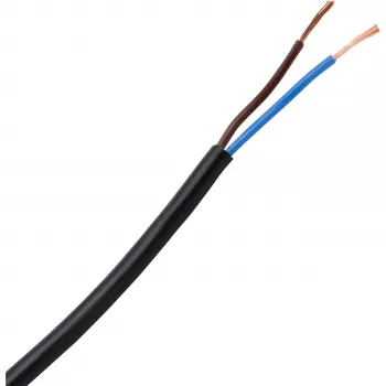 HEINRICH KOPP H03VV-F 2x0,75 mm² juodas lankstus PVC kabelis, 10 m, 152210845