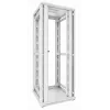 DSIT 47U 19 colių serverių spintos stovas 800x800x2200mm baltas su perforuotomis dvigubomis durimis DS8847DD-W
