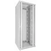 DSIT 42U 19 colių serverių stelažas 800x800x2000mm baltas, perforuotos dvigubos priekinės ir galinės durelės DS8842DD-W