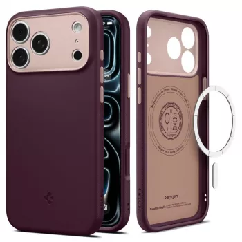 Spigen Nano Pop Mag MagSafe dėklas iPhone 18 Pro Max / 17 Pro Max - Burgundy Bean