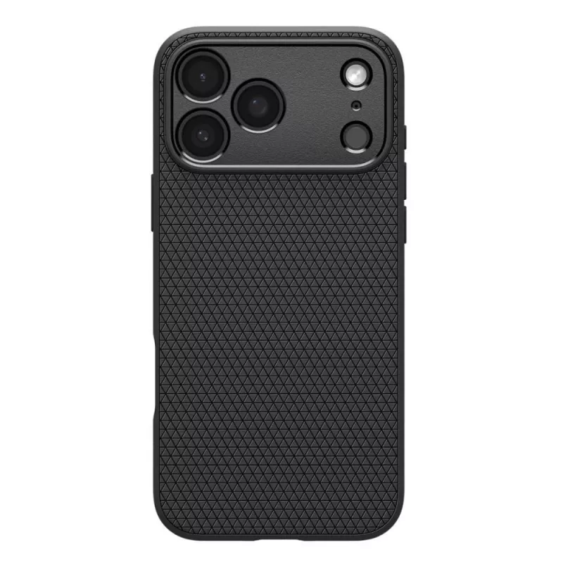 Spigen Liquid Air dėklas iPhone 17 Pro / 18 Pro - matinis juodas