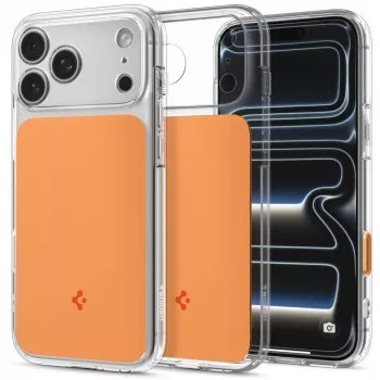 SPIGEN Ultra Hybrid T MagSafe iPhone 17 Pro / 18 Pro blizgus oranžinis dėklas
