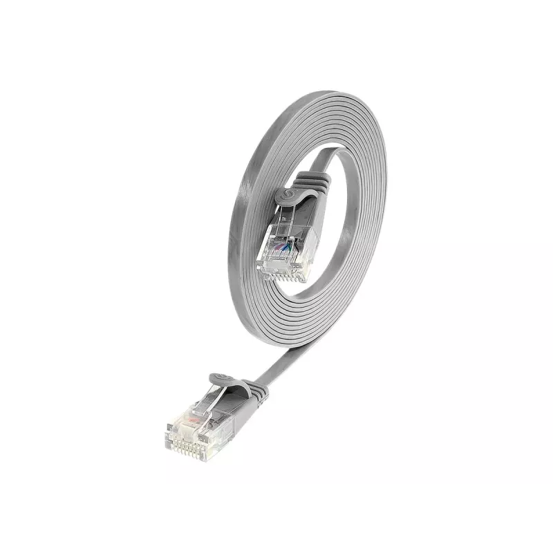 Wirewin Cat.6 U/UTP Slim Ethernet tinklo kabelis, 2,0 m, pilkas PKW-SLIM-KAT6 2.0