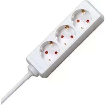 HEINRICH KOPP 3 lizdų maitinimo juosta su 45° kampu išdėstytais lizdais, 3 m kabeliu H05VV-F 3G1.5mm², 16A, 250V, juoda 128688650