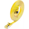 Wirewin Cat6A plonas Ethernet tinklo kabelis U/FTP plokščias geltonas 1m 10Gbps PKW-STP-SLIM-K6A 1.0 GE