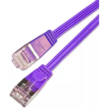 Wirewin SLIM Patch Cable STP tinklo kabelis violetinis 0,75 m Cat6 S/UTP (PKW-STP-SLIM-KAT6 0.75 VT)