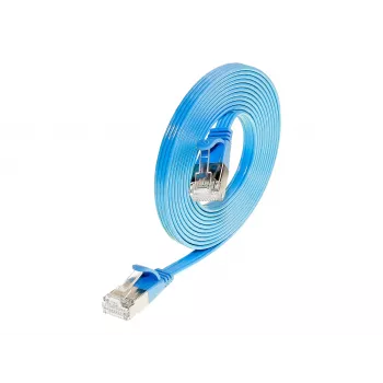 Wirewin Triotronik Cat6 U/FTP plonas tinklo kabelis, 3 m, mėlynas PKW-STP-SLIM-KAT6 3.0 BL