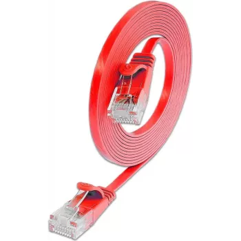 Wirewin Cat.6 Slim Ethernet tinklo kabelis U/UTP 0,5 m raudonas PKW-SLIM-KAT6 0.5 RT
