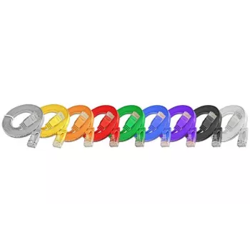 Wirewin SLIM tinklo kabelis U/UTP Cat6 geltonas 0,75 m PKW-SLIM-KAT6 0.75 GE