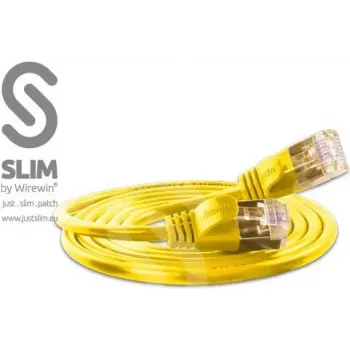 Wirewin Triotronik F/UTP Cat6 tinklo kabelis 0,15 m RJ45 male to male, geltonas PKW-LIGHT-STP-K6 0.15 GE