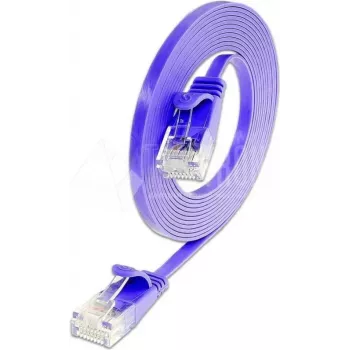 Wirewin SLIM tinklo kabelis U/UTP Cat6 0,75 m violetinės spalvos PKW-SLIM-KAT6 0.75 VT