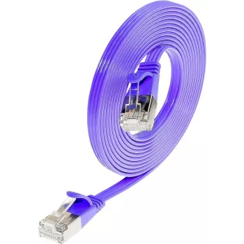 Wirewin Triotronik Cat6 U/FTP plonas tinklo kabelis 1m violetinės spalvos PKW-STP-SLIM-KAT6 1.0 VT