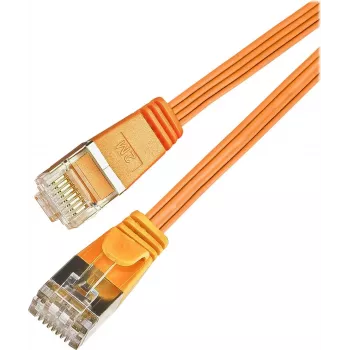Wirewin Triotronik PKW-STP-SLIM-KAT6 0.1 OR - Cat6 U/FTP plonas Ethernet tinklo kabelis, RJ-45 male/male, 0,1 m, oranžinis