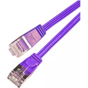Wirewin Triotronik Cat6 U/FTP plonas Ethernet tinklo kabelis, 3 m, RJ-45 male į male, varis, violetinės spalvos PKW-STP-SLIM-KAT6 3.0 VT